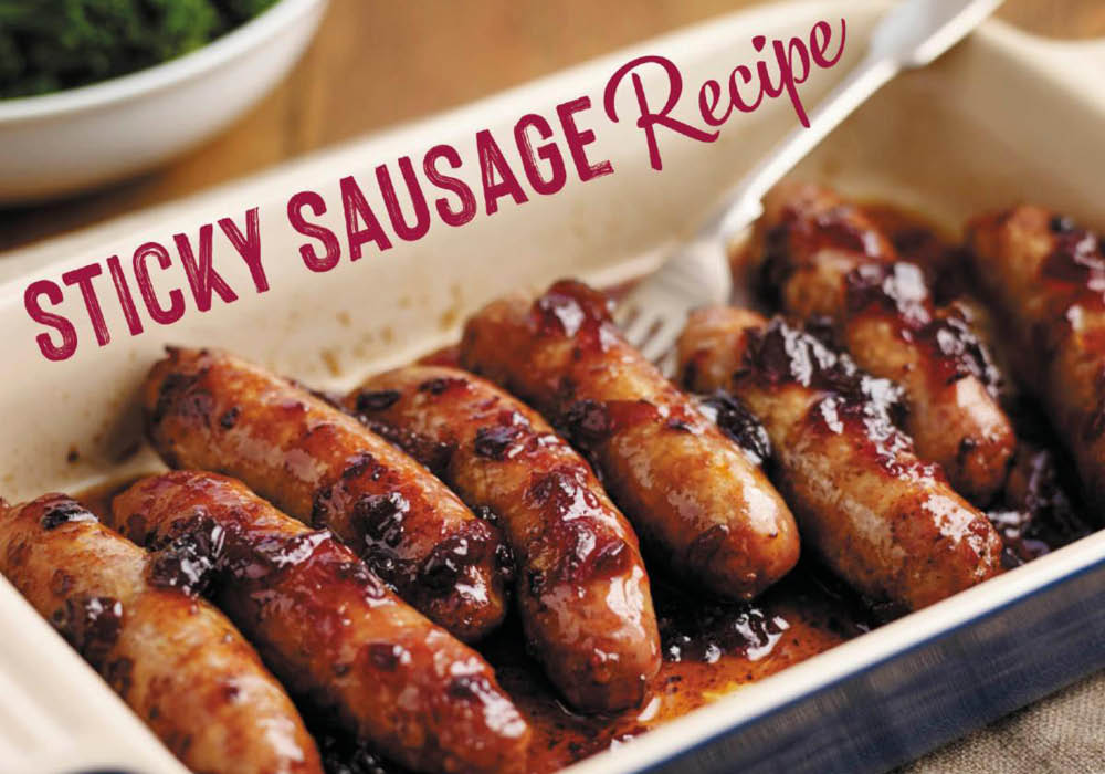 Sticky Onion Marmalade Sausages