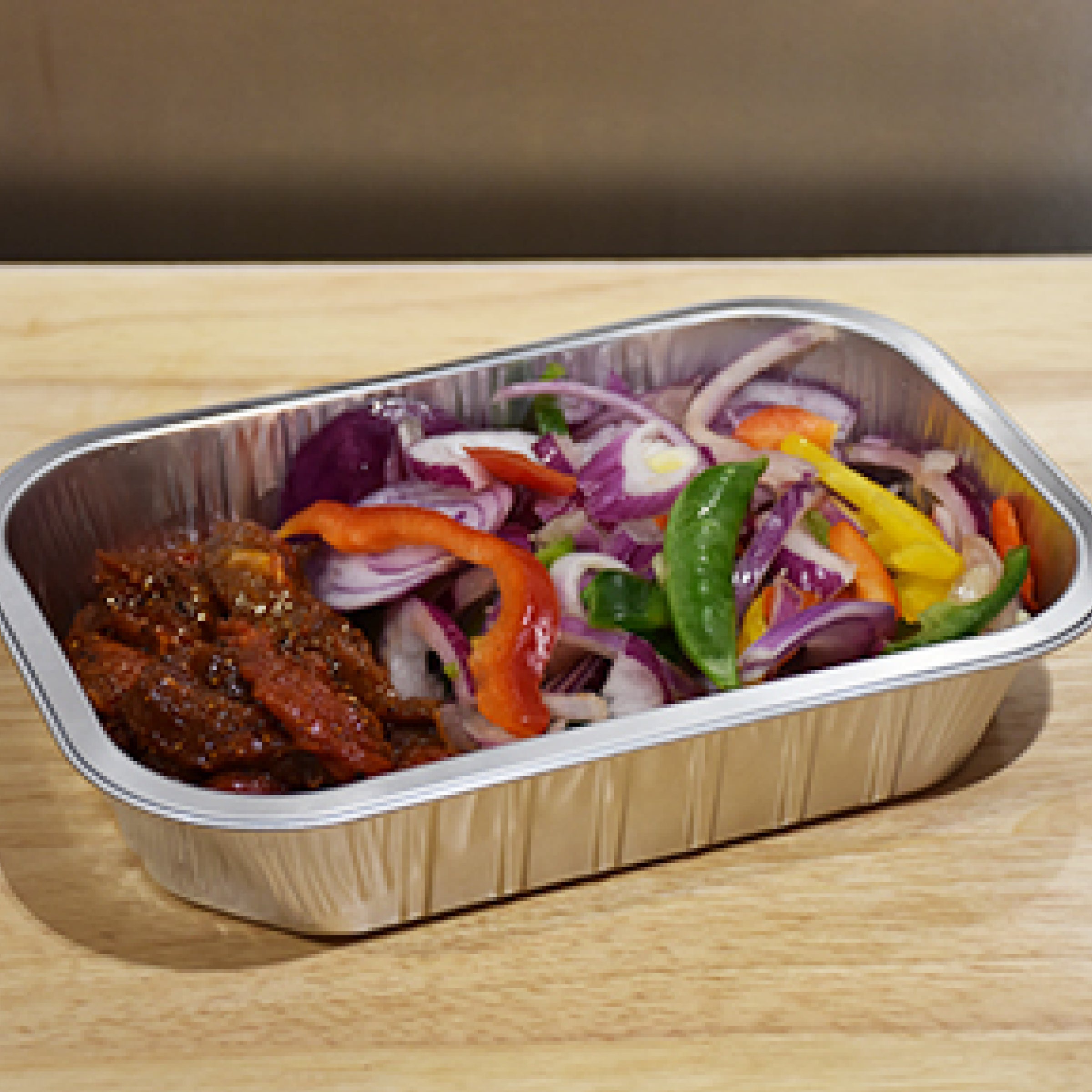 Beef Steak Stir-Fry in a Peppered Marinade