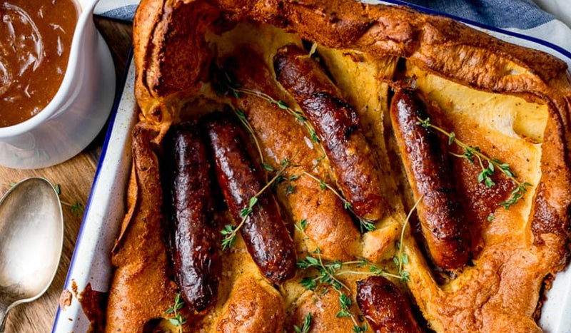 TOAD IN THE HOLE - with Roasted Red Onions