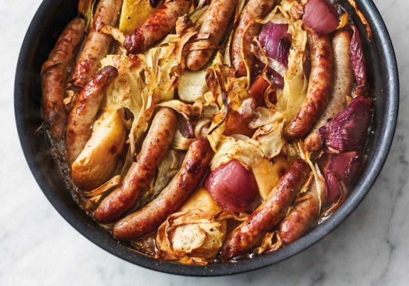 SAUSAGE AND APPLE BAKE