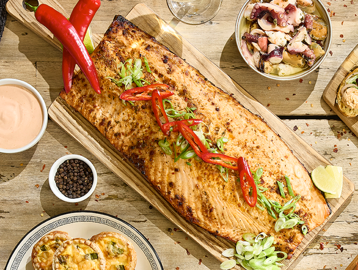 Ginger Chilli & Lemon Roasted Salmon Centerpiece