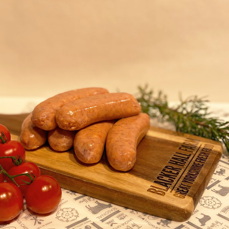 Thick Pork and Tomato Sausages