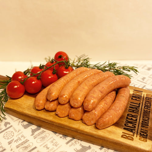 Thin Pork & Tomato Sausages