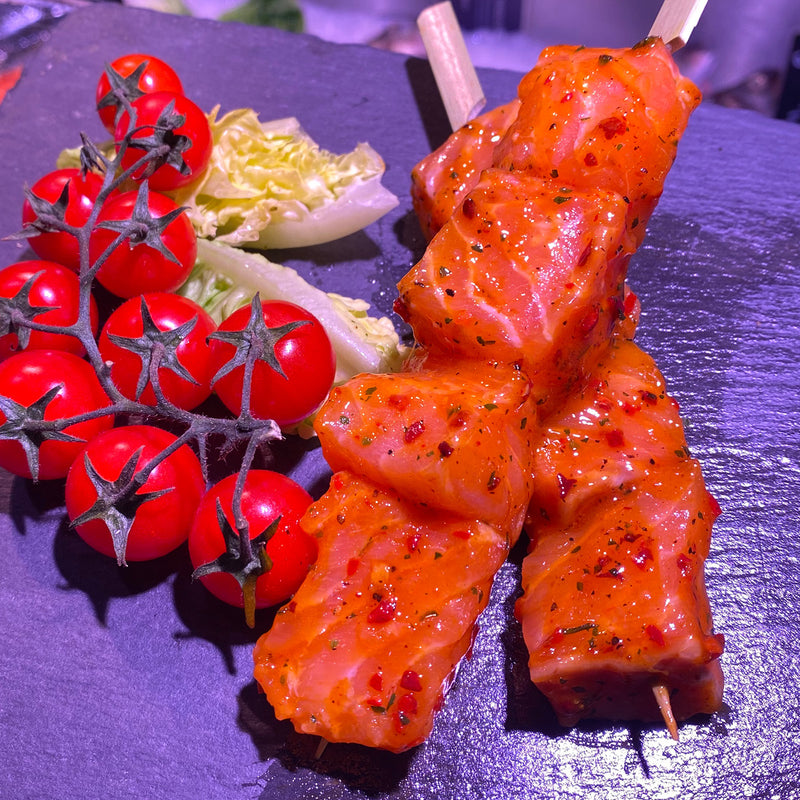 Ginger, Chilli & Lemon Salmon Skewer