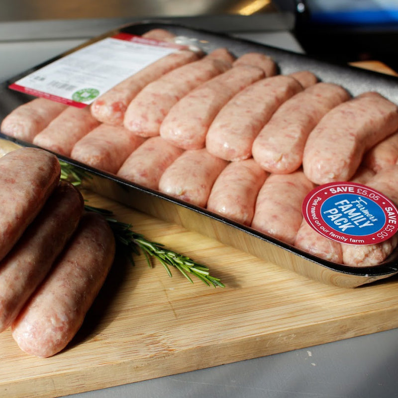 Farmers Family Pack Thick Pork Sausage